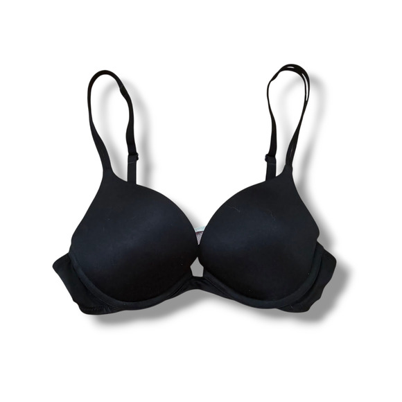 Victoria's Secret 34A Very Sexy Line Light Push-Up Demi Bra Black - Picture 1 of 3
